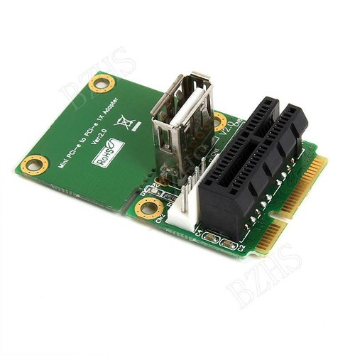 Mini PCI-E to PCI-E 1X Adapter Half Full Size for PCI-E to mini PCIE test card - Picture 4 of 10