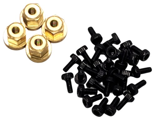 NEW NHX 1.0 8H Alum Beadlock Wheel Rim Ti Color (4) w/Weight SCX24 FREE US SHIP - Picture 2 of 7