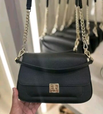 【国内発】ケイトスペード フィービー KF554 ショルダーバッグ NWT Kate Spade KF554 Phoebe Leather Flap Black Shoulder
