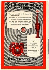 Bujías Hercules 1919 y bombas de gas visibles Gilbert anuncios: parte delantera y trasera de la página