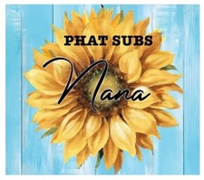 20oz Sublimation Tumbler Wrap Nana Sunflower Ready to Press Heat Transfer