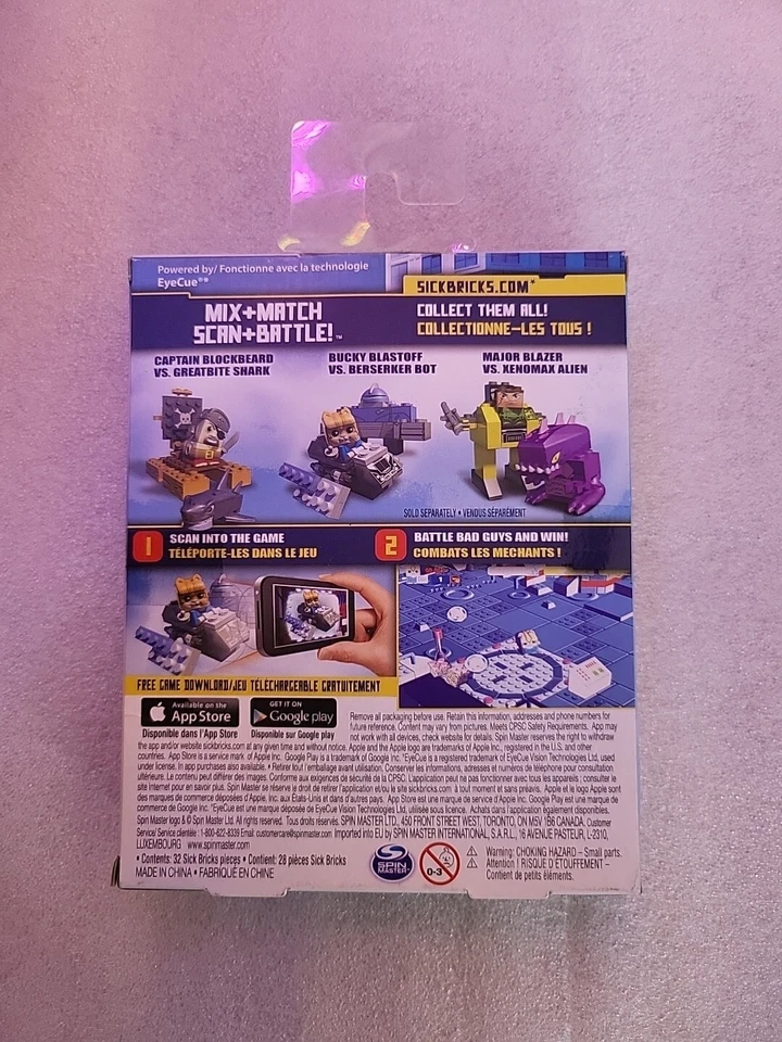 Bot Spin Master SickBricks Bucky Blastoff vs. Berserker Foto 3 de 4