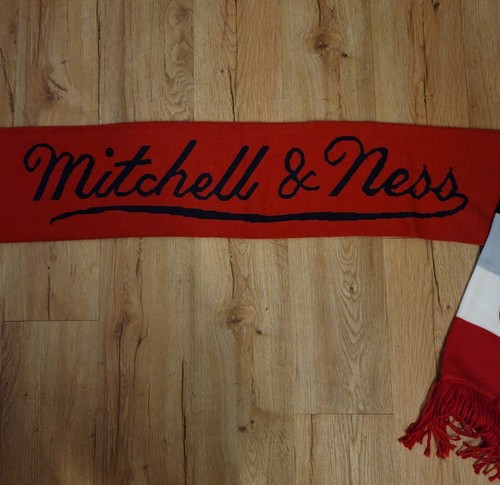 Boston Red Sox Mitchell & Ness Baseball Fringed Reversible 7 Foot Knit Scarf New - Picture 4 of 6