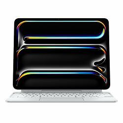 Apple Magic Keyboard per iPad Pro 13 [M4] - Inglese [GB] - Bianco (Apple Magic K