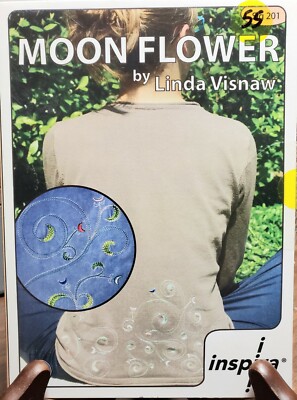 Inspira Embroidery Machine Designs on MultiFormat CD - MOON FLOWER