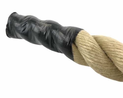 Cuerda de escalada de gimnasio de polihemp sintético de 28 mm x 3 metros CW dedal y grillete - Imagen 5 de 5