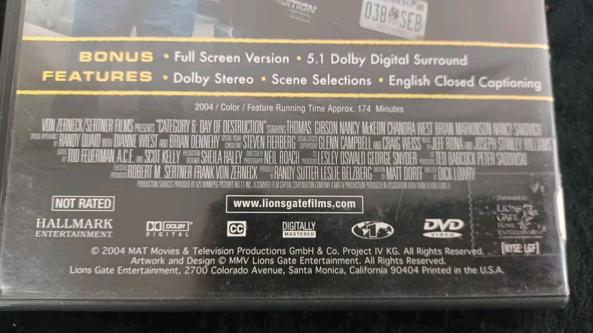 レッツプレイDVD Category 6 - Day of Destruction 707729169444| eBay