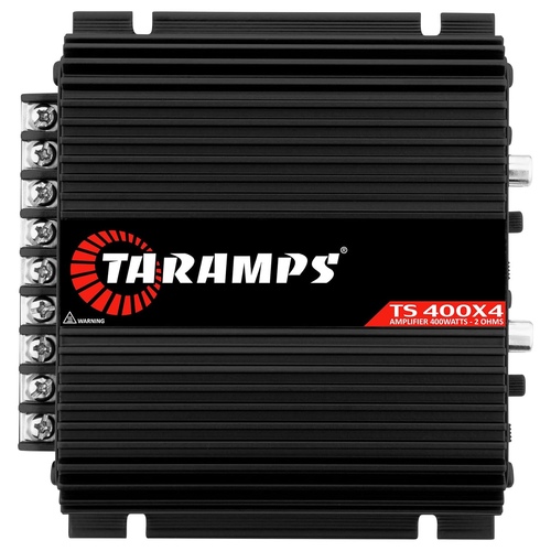 Taramps TS 400X4 Black with Automatic High Level Input 400 Watts RMS 4 Channels