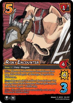 1X-Risky Encounter - Foil-AoT01:  Battle for Humanity-Universus