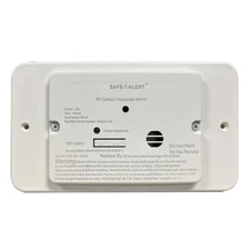 Safe-T-Alert 62 Series RV Carbon Monoxide - White - Flush Mount - 12V w/Trim Rin