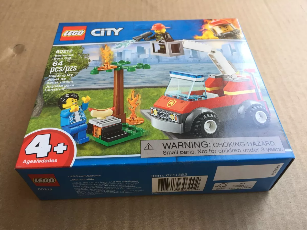 LEGO Barbecue Burn Out City Fire 60212 Building Kit 64 Pcs