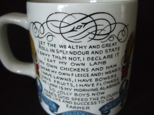 Taza Burleigh Farmers Arms God Speed the Plough Ironstone - Imagen 3 de 5