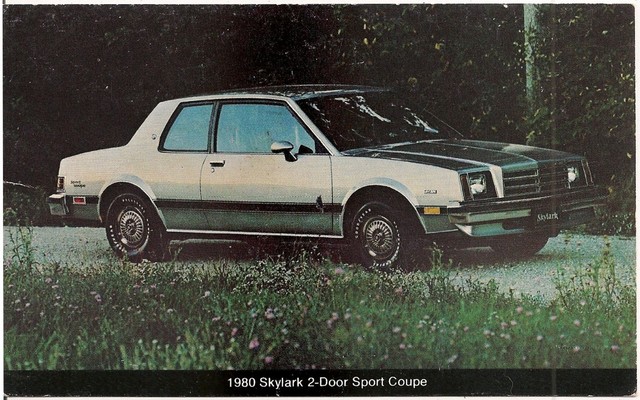 1980 Buick Skylark 2 Door Sport Coupe Automobile Advertising Postcard Ebay
