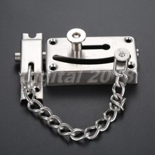 Stainless Steel Door Bolt Anti-Theft Chain Safe Guard Lock Latch Home Security