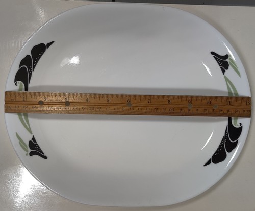 Corelle Black Orchid 12" Oval Serving Platter - Picture 4 of 9