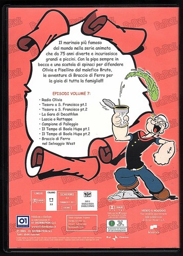 Popeye - Volume 7 - DVD - durata 61 minuti - Bild 2 von 2