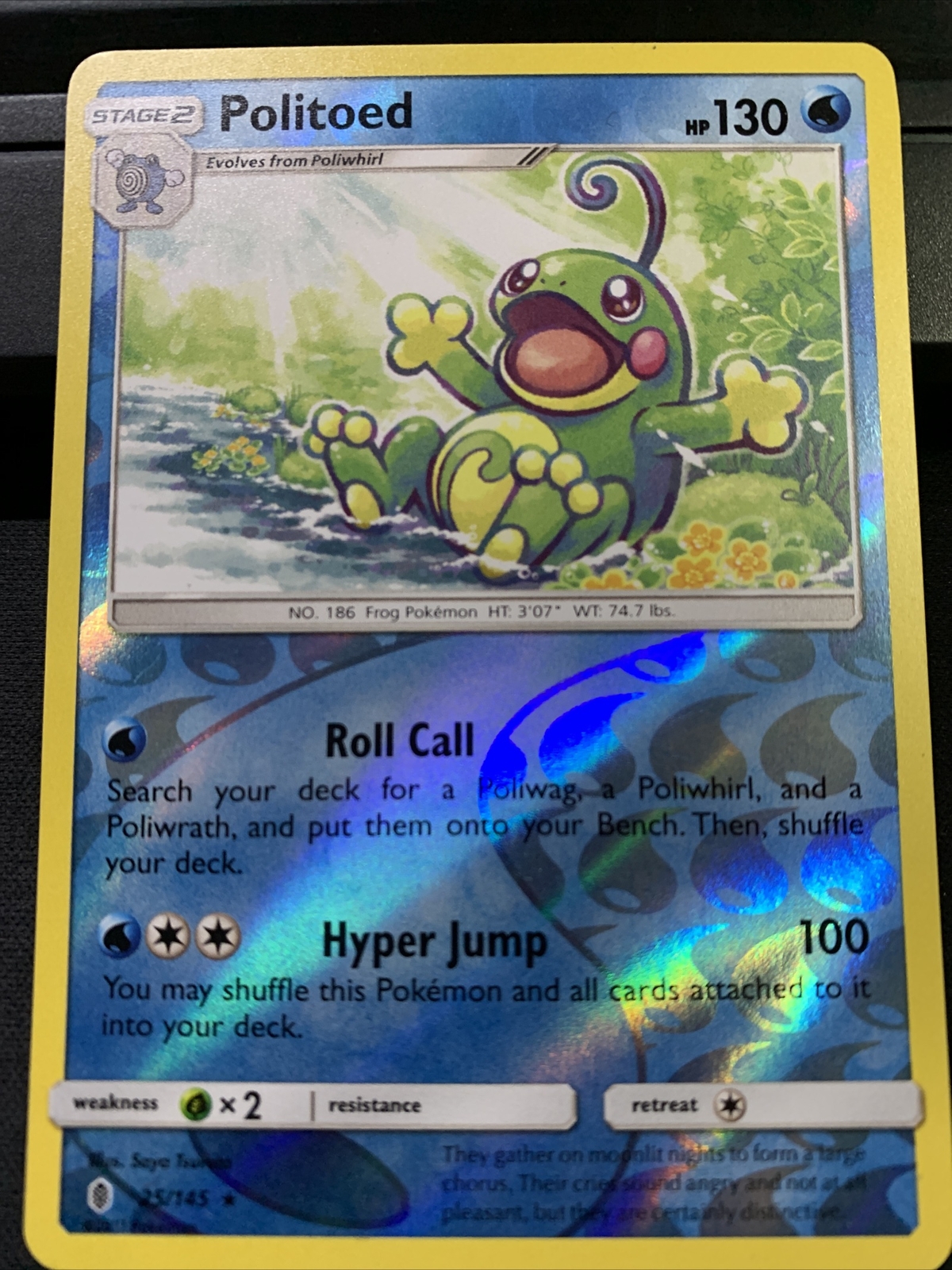 Pokémon TCG Politoed Sun & Moon: Guardians Rising 25/145 Reverse Holo | eBay