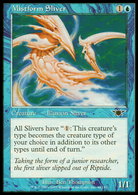 Magic the Gathering MTG Mistform Sliver (46) Legions   LP
