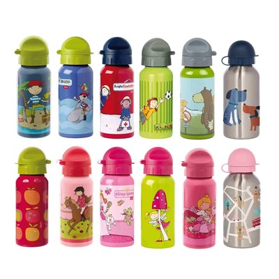 Sigikid Kinder Trinkflasche 400 ml verschiedene Motive für Kindergarten, Schule