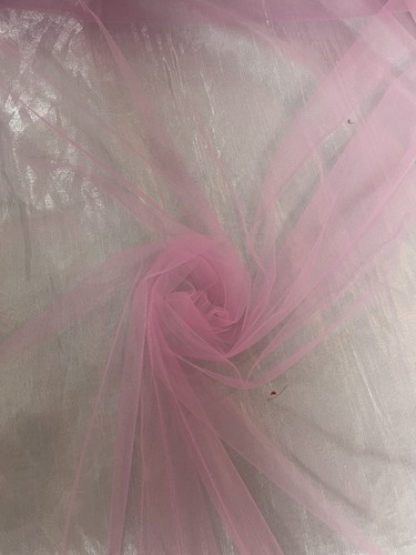 1 mtr unifarbener weicher rosa Braut, Hochzeit Tüll Netzstoff.58”breit (147cm) - Bild 3 von 4