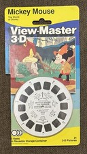 Vintage Mickey Mouse View-Master 3D 3 Reel Packet Pluto, The Brave Little Tailor