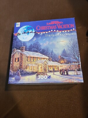 Ceaco 300 piece jigsaw puzzles-Christmas Vacation -Thomas Kincade NEW! SEALED