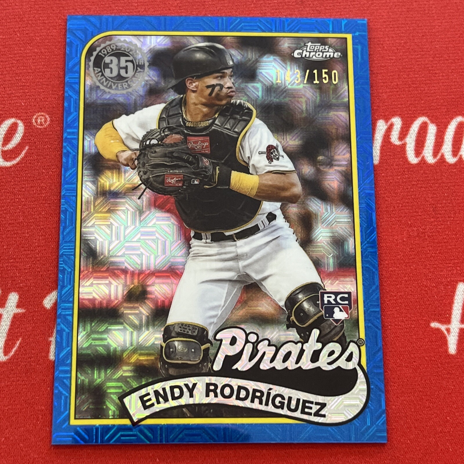 2024 Topps Series 2 Baseball - Endy Rodriguez - Silver Pack Mojo Blue RC /150