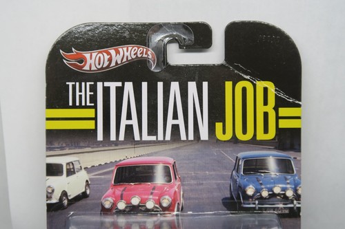 2013 HOT WHEELS RETRO ENTERTAINMENT ITALIAN JOB MORRIS MINI IN WHITE W/ RR'S! - Picture 2 of 13
