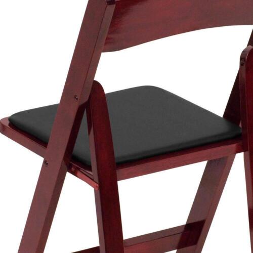 Flash Furniture Folding Chair 30.25"Hx17.5"Wx18"L Ultra-Strong Lightweight Brown - Picture 4 of 8