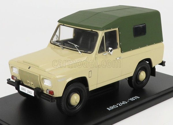 Modellauto Statisch Aro 240 1978 Beige GrÜN Modellbau Massstab 1/24-image