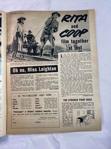 Vintage Picturegoer Magazine April 18 1959 Noelle Adam Frankie Vaughan Natalie W - Picture 4 of 12
