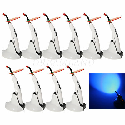 1-10 Dental LED Curing Light Lamp Wireless Cordless 1400mW LED-B/Goggles FDA