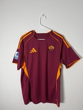 Adidas AS Roma 2023-24 Home Jersey Mens XL Slim Fit Maroon Soccer Shirt