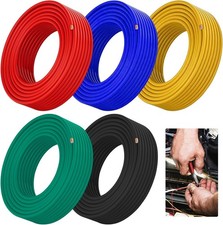 Kabel Fahrzeugleitung 1,0 mm² Set 5 Farben 5m KFZ Kabel Litze Kupfer PVC