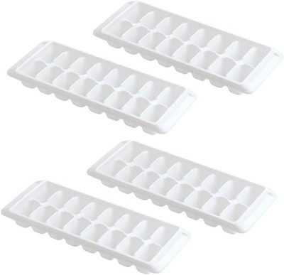 Kitch Easy Release White Ice Cube Tray, 16 4 Pack - 64 Cubes, 
