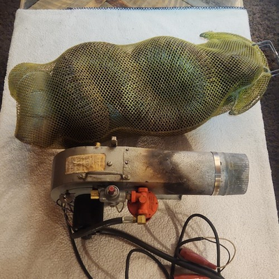 #ad air plane Portable LP Gas Electric Forced Air Heater Power Cord amp; Regulator $399.99