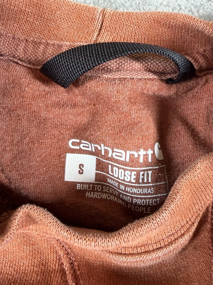 Carhartt Sleeve Logo Crewneck Sweatshirt Loose Fit Rust S - Image 4 of 4