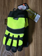 ARMORSKIN INSULATED WATERPROOF WINTER WORK GLOVES  WINTER HAWK LIME LRG MAJESTIC