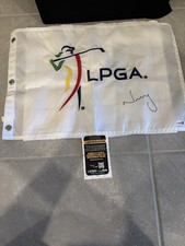 Nelly Korda Signed LPGA Golf Pin Flag JSA COA