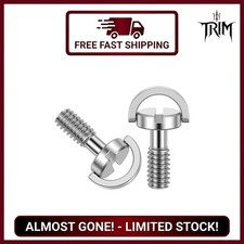 2 Pcs Stainless Steel 1/4-20 D-Ring Camera Mounting Screws for Tripod Monopod
