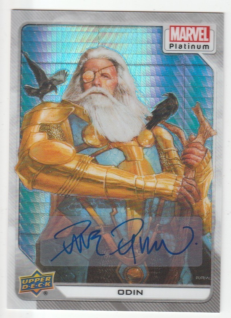 2023 MARVEL PLATINUM * WHITE RAINBOW AUTO * ODIN * #07/10 !!!
