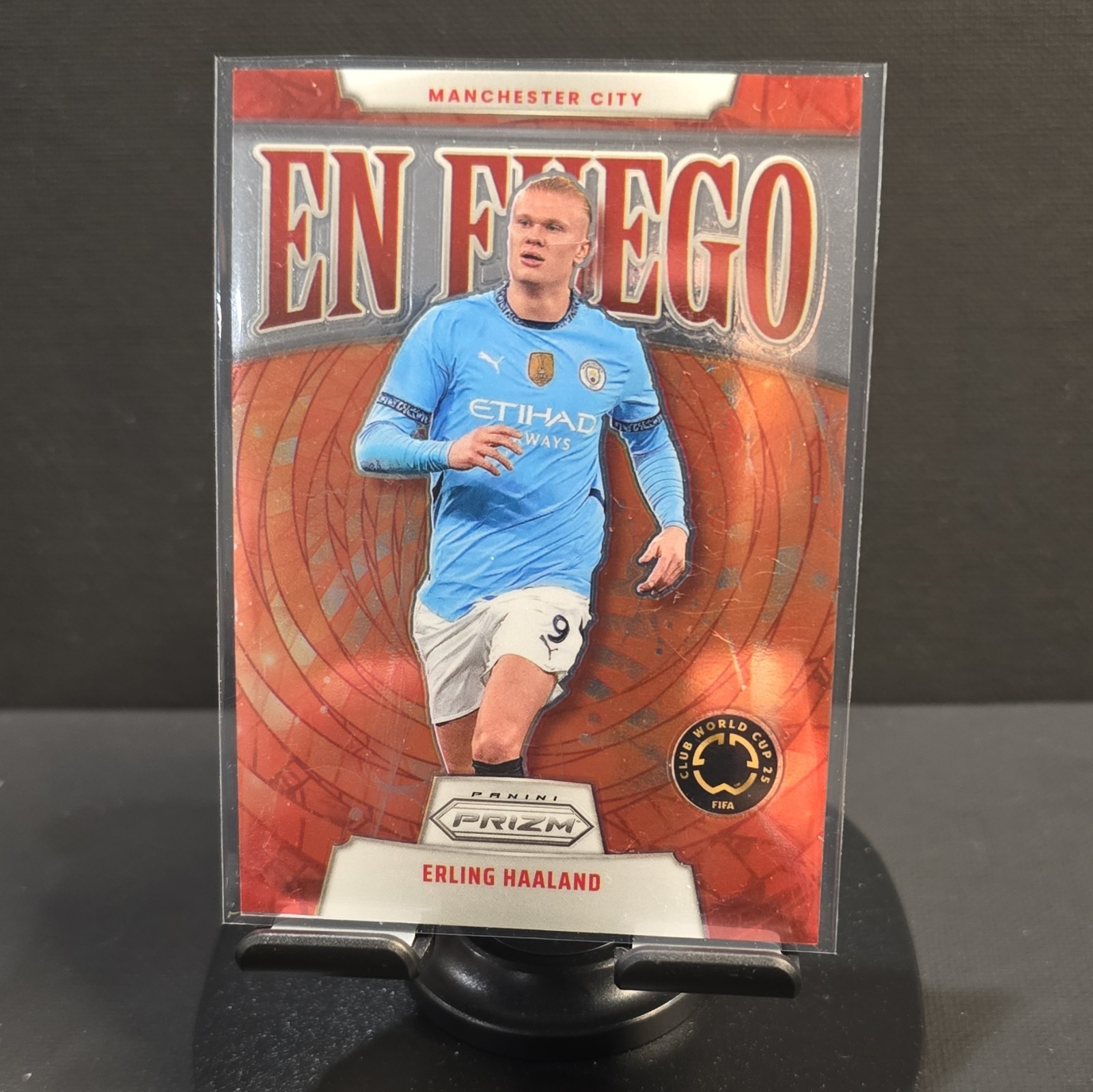 Panini 2025 Prizm FIFA Club World Cup En Fuego #19 Erling Haaland Man City
