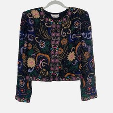 Laurence Kazar Vintage Beaded Embellished Evening Jacket