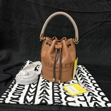 Marc Jacobs The Bucket Leather Bucket Crossbody BAG ARGAN OIL Tan New $395