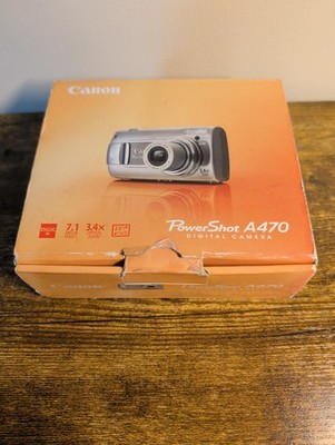 Canon PowerShot A470 7.1MP Digital Camera - Gray for sale online