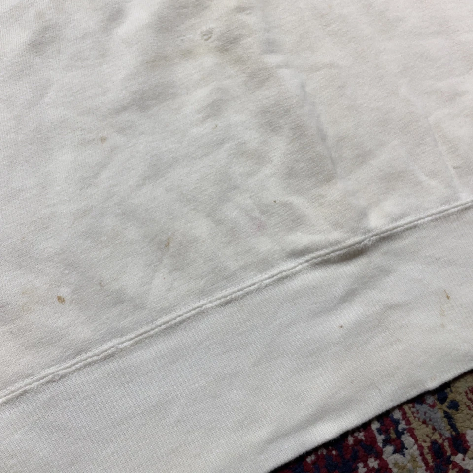 Moletom verdadeiro vintage anos 50 anos 60 Champion Gusset Pasadena City College algodão marfim M - Imagem 4 de 4