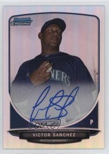 2013 Bowman Chrome Prospects Refractor 183/500 Victor Sanchez #BCP-VS Auto sh7