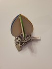 NWT Coach 3D Heart Leather Bag Charm Keychain White/Multicolor Detachable 89532 — photo 5