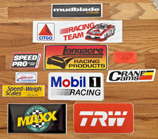 Vintage Racing Stickers Decals Lot Mobil 1 Pocono 1984 Citgo Crane Cams 