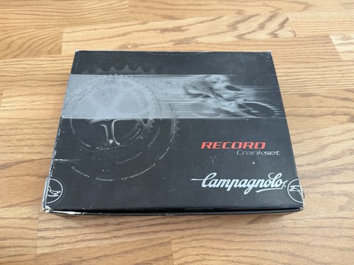 Nuevo de Lote Antiguo Campagnolo RECORD Aleación Cuadrada Cónica 10 Velocidades TRIPLE Juego de Bielas 170mm 53/42/30 - Imagen 9 de 11